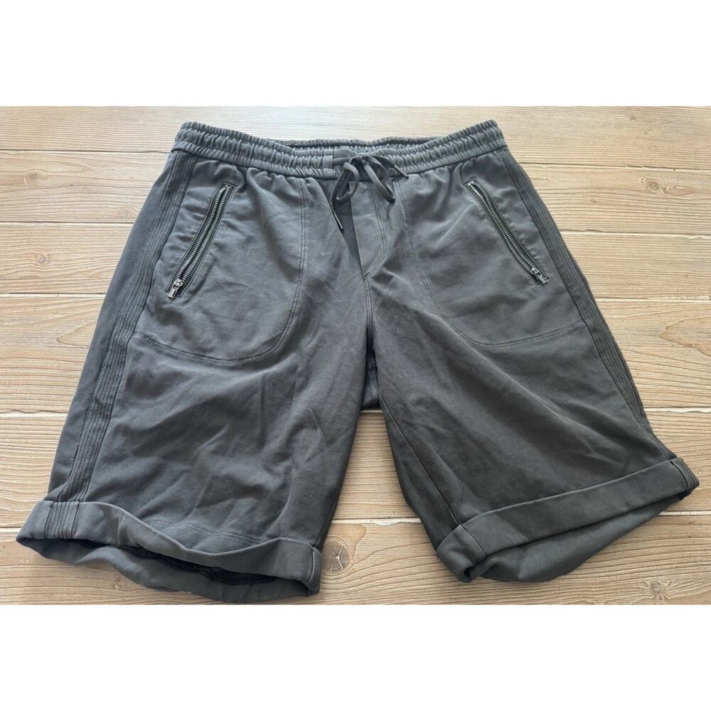 Athleta Farallon Bermuda Shorts Women's Size 8 Gray Athletic Drawstring Pockets